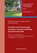 Cover: Tradition und Erneuerung: Sprachen, Sprachvermittlung, Sprachwissenschaft - Kovac, Dr. Verlag