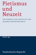 Cover: Pietismus und Neuzeit Band 44 - 2018 - Vandenhoeck & Ruprecht