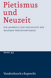 Abbildung von: Pietismus und Neuzeit Band 44 - 2018 - Vandenhoeck & Ruprecht