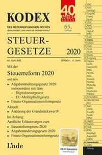 Abbildung von: KODEX Steuergesetze 2020 - Linde