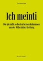 Cover: Ich meinti III - Books on Demand