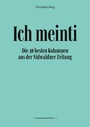 Cover: Ich meinti I - Books on Demand