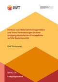 Cover: Einfluss von Materialinhomogenit&auml;ten und ihren Ver&auml;nderungen in einer fertigungstechnischen Prozesskette auf die Bauteilqualit&auml;t - Shaker