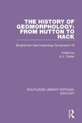 Cover: The History of Geomorphology - Routledge