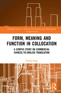 Cover: Form, Meaning and Function in Collocation - Routledge