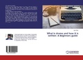 Cover: What is drama and how it is written - LAP Lambert Academic Publishing