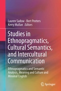 Cover: Studies in Ethnopragmatics, Cultural Semantics, and Intercultural Communication - Springer