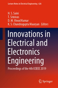 Enlarge image Cover: Innovations in Electrical and Electronics Engineering - Springer