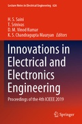 Cover: Innovations in Electrical and Electronics Engineering - Springer