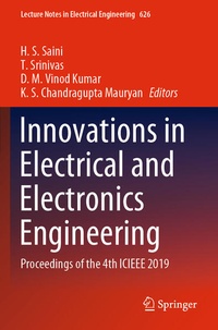 Enlarge image Cover: Innovations in Electrical and Electronics Engineering - Springer