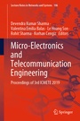 Cover: Micro-Electronics and Telecommunication Engineering - Springer