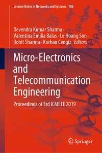 Enlarge image Cover: Micro-Electronics and Telecommunication Engineering - Springer