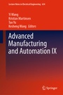 Cover: Advanced Manufacturing and Automation IX - Springer