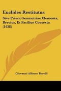 Cover: Euclides Restitutus - Kessinger Publishing