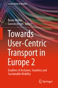 Cover: Towards User-Centric Transport in Europe 2 - Springer
