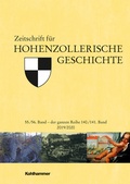 Bild: Zeitschrift für Hohenzollerische Geschichte - Kohlhammer