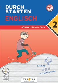 Abbildung von: Durchstarten Englisch 2. Klasse Mittelschule/AHS Hörverständnis üben - VERITAS Linz