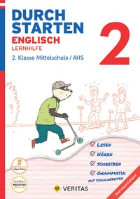 Abbildung von: Durchstarten Englisch 2. Klasse Mittelschule/AHS Lernhilfe (mit Audio-CD) - VERITAS Linz