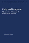 Cover: Unity and Language - The University of North Carolina Press