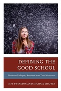 Cover: Defining the Good School - Rowman & Littlefield Publishers