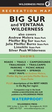 Cover: Big Sur and Ventana Wilderness Recreation Map - Wilderness Press