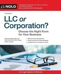Cover: LLC or Corporation? - NOLO