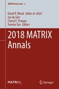 Cover: 2018 MATRIX Annals - Springer