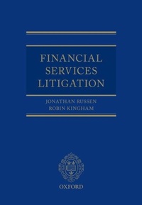 Abbildung von: Financial Services Litigation - Oxford University Press