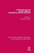 Cover: Literature and the Social Order in Eighteenth-Century England - Routledge
