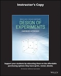 Cover: Design of Experiment - Wiley