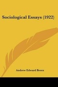 Cover: Sociological Essays (1922) - Kessinger Publishing
