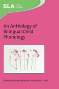Cover: An Anthology of Bilingual Child Phonology - Multilingual Matters