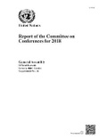 Cover: Report of the Committee on Conferences for 2018 - United Nations
