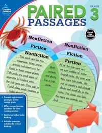 Enlarge image Cover: Paired Passages, Grade 3 - Carson Dellosa Education