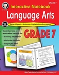 Cover: Interactive Notebook: Language Arts Workbook, Grade 7 - Mark Twain Media