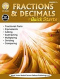 Cover: Fractions & Decimals Quick Starts, Grades 4 - 9 - Mark Twain Media