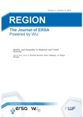 Cover: Quality and Inequality in Regional and Urban Systems - ERSA
