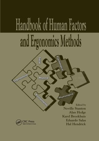 Enlarge image Cover: Handbook of Human Factors and Ergonomics Methods - CRC Press