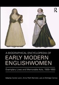Cover: A Biographical Encyclopedia of Early Modern Englishwomen - Routledge