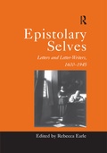 Cover: Epistolary Selves - Routledge