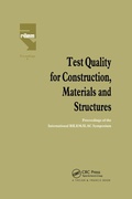 Cover: Test Quality for Construction, Materials and Structures - CRC Press