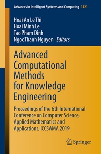 Enlarge image Cover: Advanced Computational Methods for Knowledge Engineering - Springer