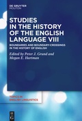 Cover: Studies in the History of the English Language VIII - De Gruyter Mouton