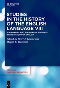 Cover: Studies in the History of the English Language VIII - De Gruyter Mouton
