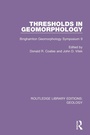 Cover: Thresholds in Geomorphology - Routledge