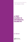 Cover: A First Course in Differential Geometry - CRC Press