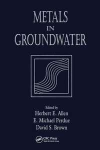 Enlarge image Cover: Metals in Groundwater - CRC Press