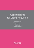 Cover: Gedenkschrift f&uuml;r Claire Huguenin - Dike Verlag Z&uuml;rich