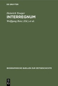 Cover: Interregnum - De Gruyter Oldenbourg