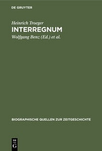 Enlarge image Cover: Interregnum - De Gruyter Oldenbourg